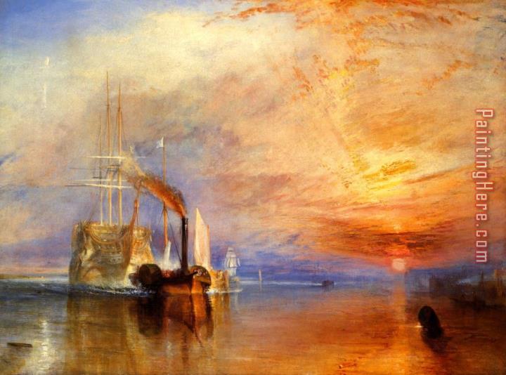 Joseph Mallord William Turner The Fighting 'temeraire' Tugged to Her Last Berth to Be Broken Up